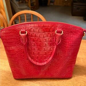 Brahmin Medium Duxbury pink satchel